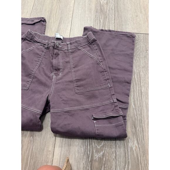 Forever 21 Plum Cargo Pants XL - Picture 5 of 7